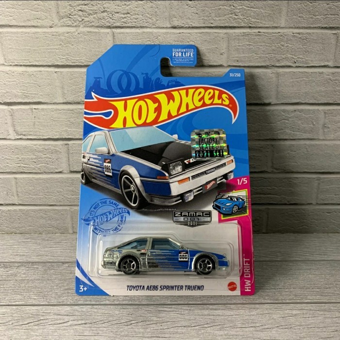 HOTWHEELS TOYOTA AE86 SPRINTER TRUENO ZAMAC FACTORY SEALED