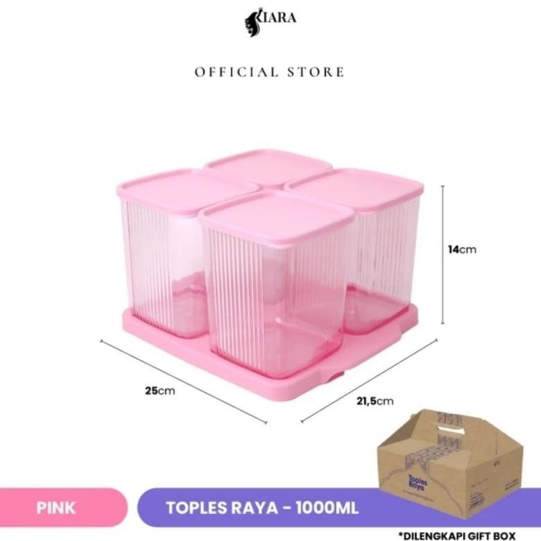 TERMURAH Toples Raya Toples Lebaran minimalis plastik tempat penyimpanan kue kering gj-46