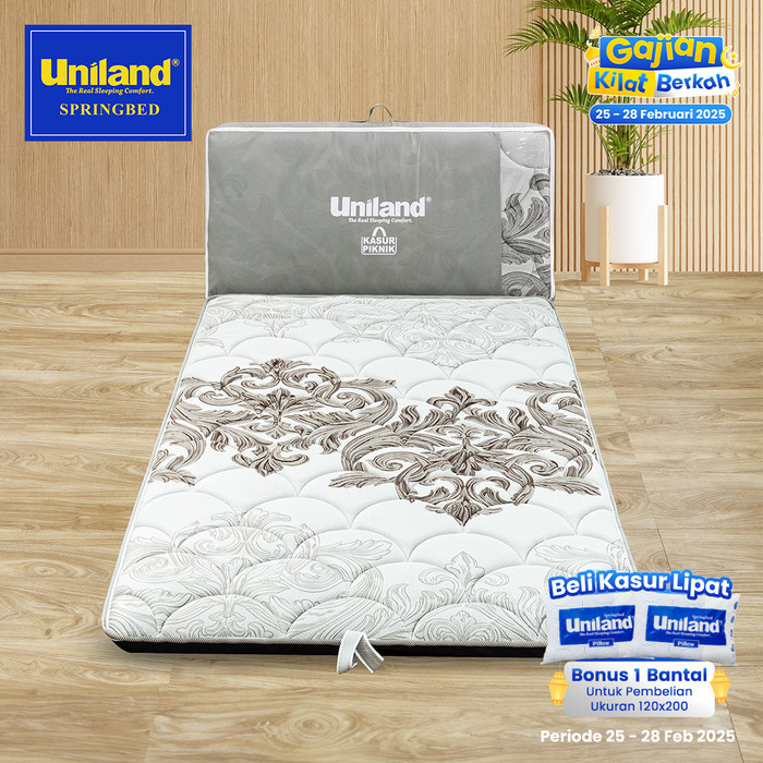 Uniland Kasur Lipat 120x200 Bonus Tas Kasur - Busa Gulung Lantai Trave