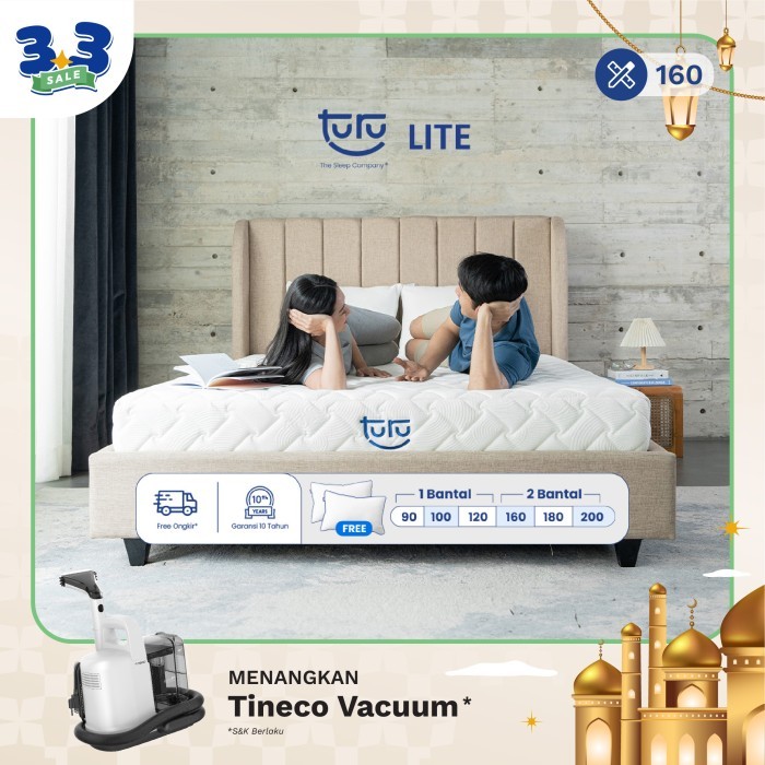Kasur Base Support Foam TURU LITE ukuran 160x200 (Queen) FREE BANTAL