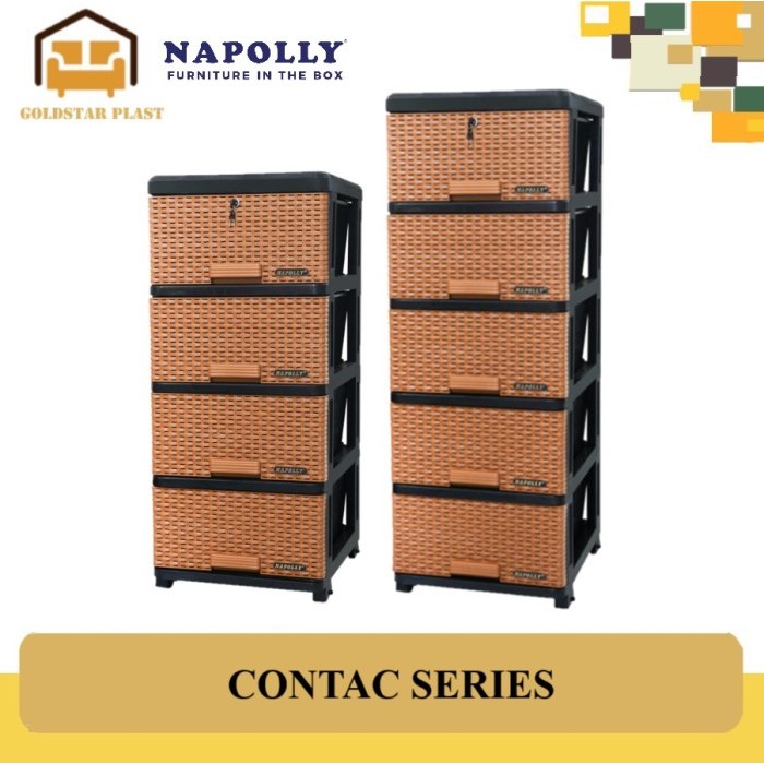 Napolly Lemari Laci Plastik/Drawer Plastik/Laci- Laci/CONTAC SERIES