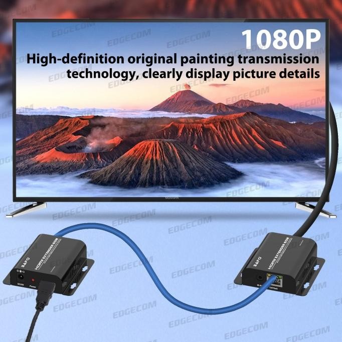 Hdmi Extender Via Utp 60 Meter Bafo