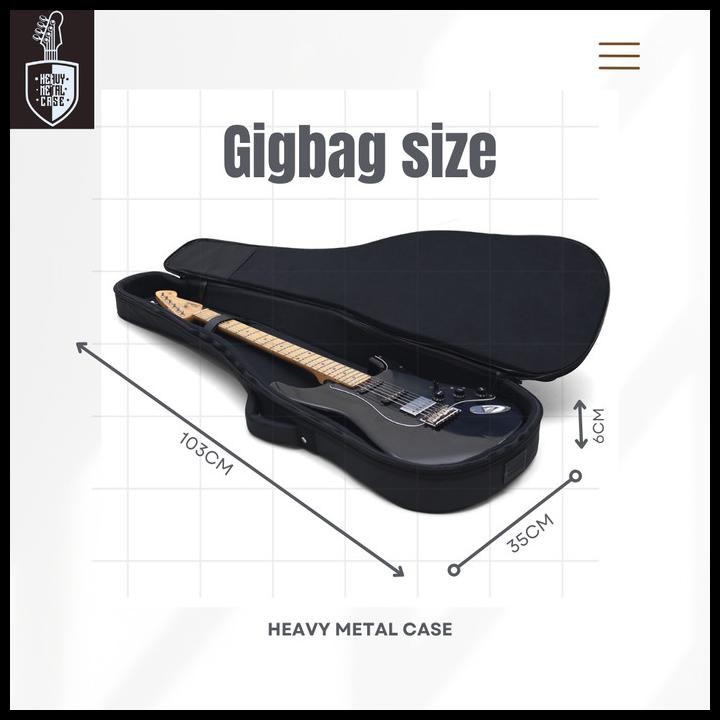 Terlaris Tas Gitar / Gig Bag / Semi Hardcase Gitar Elektrik Heavy Metal Good Quality