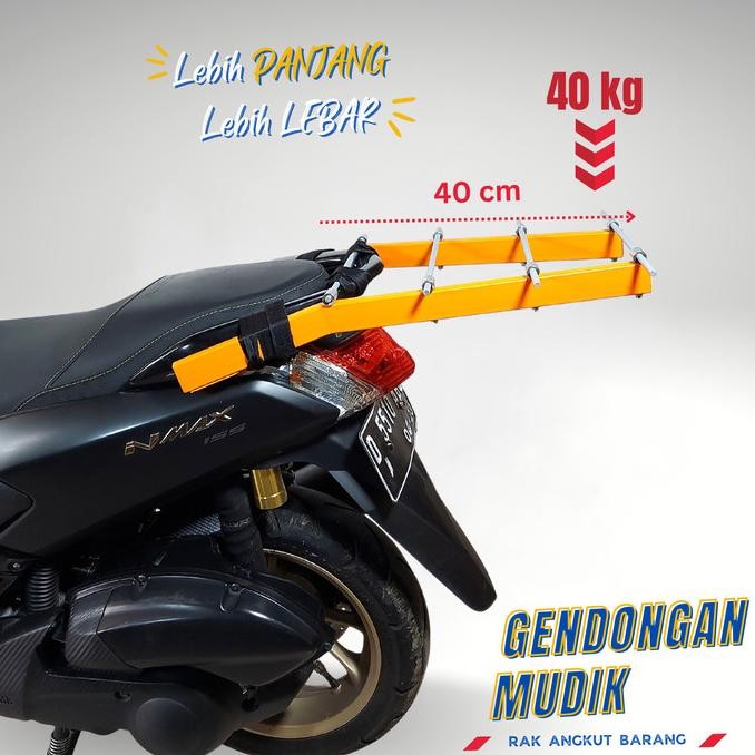 Gendongan Mudik - Besi Behel Belakang - Backrack - Besi Pegangan Motor