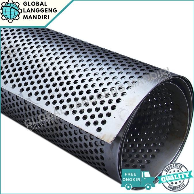 PLAT LUBANG PERFORATED BESI 1MX2M / PLAT LUBANG BESI TEBAL 0.8MM