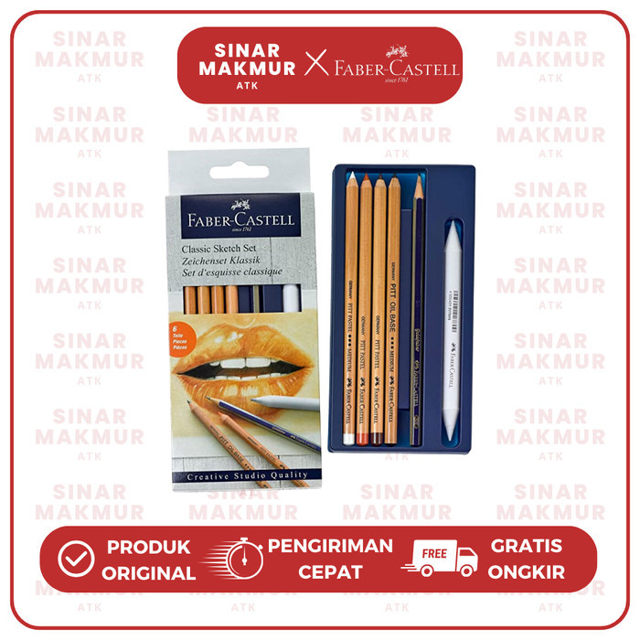 

Pensil Sketsa/Menggambar/Sketching Pencil Faber Castell Creative (Set) Harga Promo
