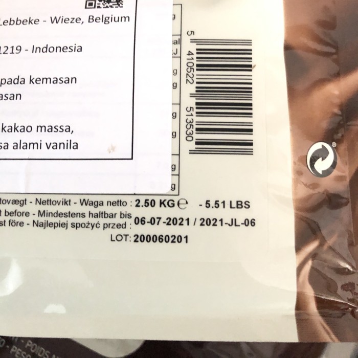 

Callebaut Milk Chocolate 33,6% Repack 100 Gr Best Seller