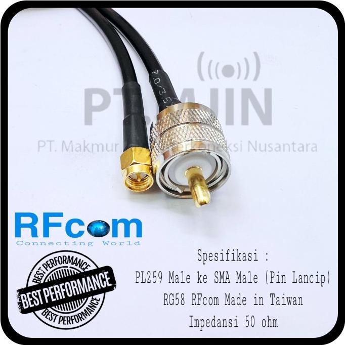 

Ready Kabel Jumper UHF male crimp ke SMA male crimp rg58 panjang 3meter