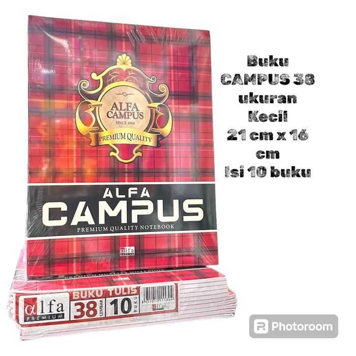 

TERJAMIN BUKU TULIS CAMPUS ALFA KECIL ISI 38 LEMBAR ( ISI 10 BUKU ) ALAT TULIS SEKOLAH KODE 246