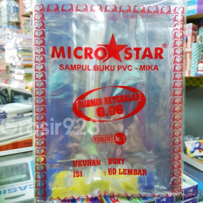 

PRODUK TERBATAS SAMPUL BUKU TULIS UKURAN BOXY / CAMPUS PLASTIK MIKA (PER 60 LBR) KODE 590