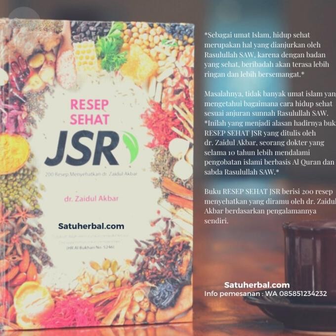 

Terlaris Buku Resep Sehat Jsr Jurus Sehat Rasulullah Dr. Zaidul Akbar Original Ready Stok