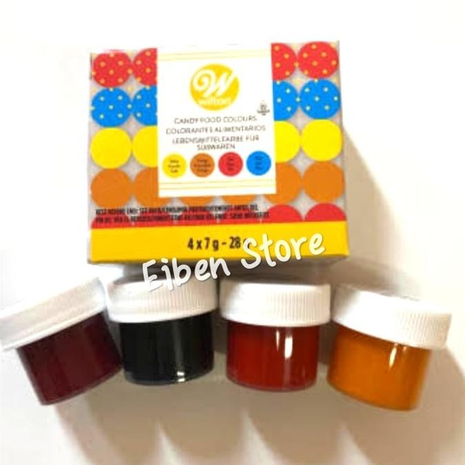 

Promo Wilton Candy Color Primary/ Pewarna Coklat Wilton Set-4 COD