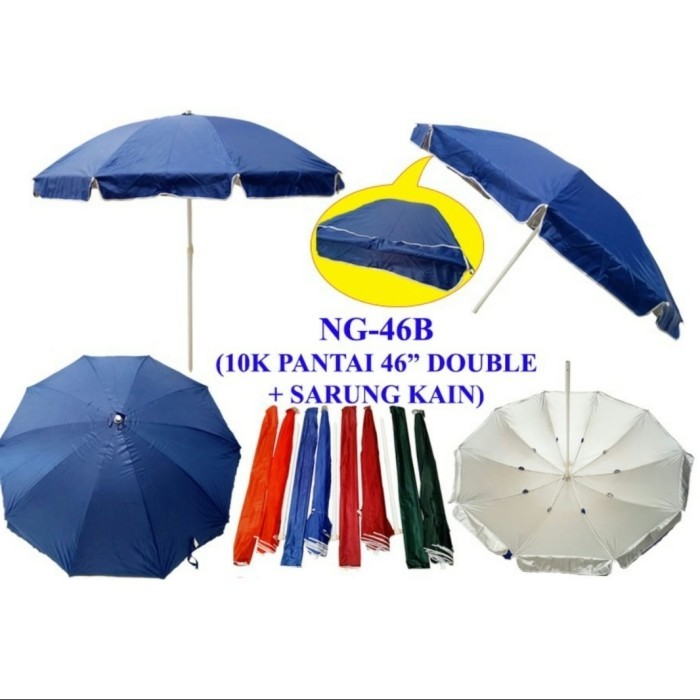 PROMO-Payung Tenda Double layer/Payung Jualan/Payung Pantai Double