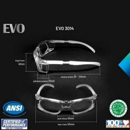 New.. Kacamata Apd Safety Lensa Photocromic