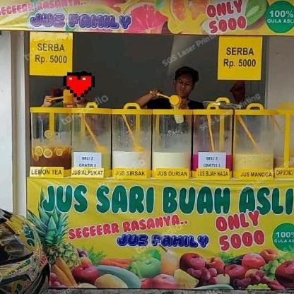Murah Tabung Aquarium Es Buah Acrylic Bulat Wadah Minuman Akrilik