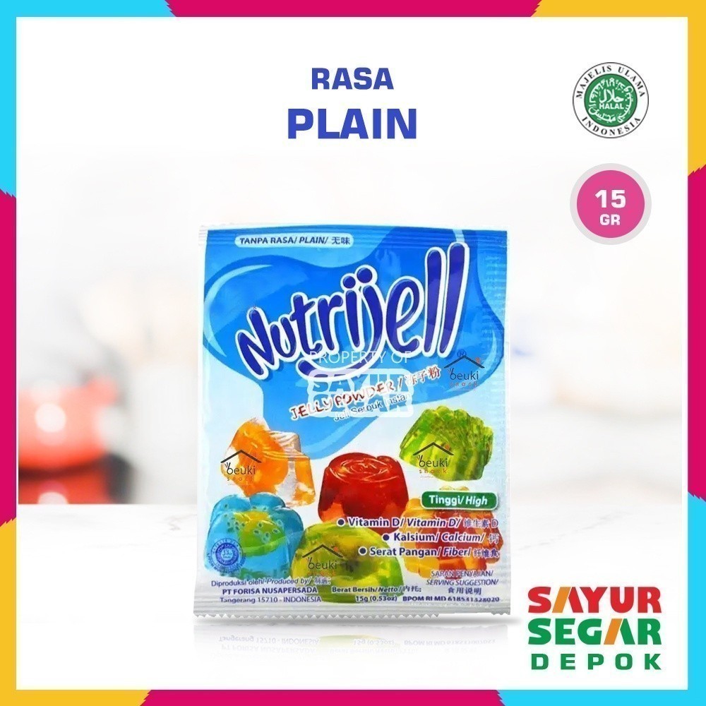 

JELLY POWDER / PUDING NUTRIJELL [10g] SACHET - PLAIN