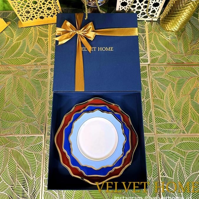 

Best Seller!, Hampers Piring Bunga Plate Gift Set Natal Lebaran Imlek Idul Fitri Eid