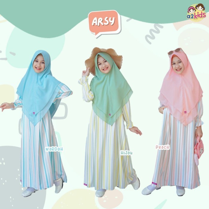 WR257 A2KIDS GAMIS ARSY COUPLE DEWASA ANAK REMAJA USIA 2-15 TAHUN TERMURAH