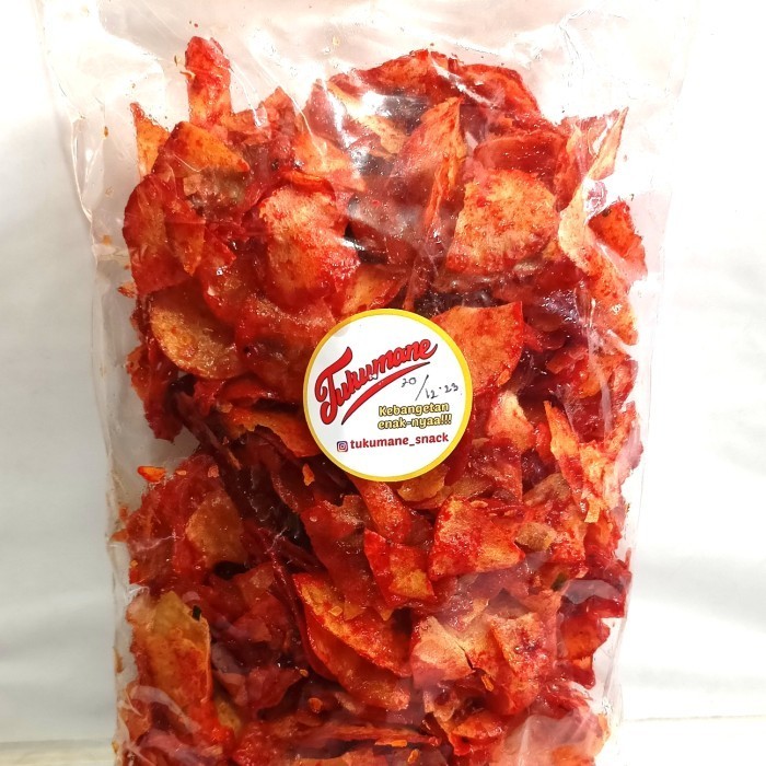

BERMUTU 500 gram Keripik Singkong Lengket Pedas Manis Balado Murah Harga Agent