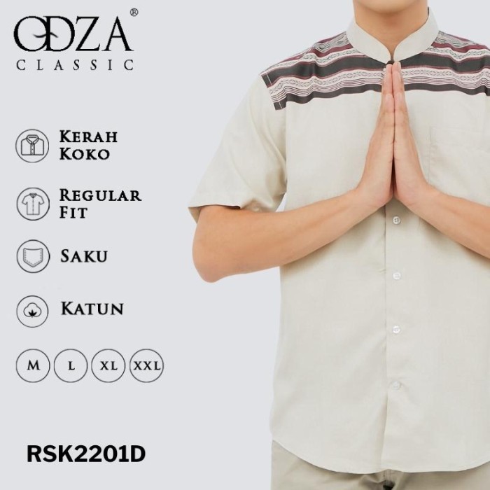 ET501 Baju Koko Tangan Pendek Slim Fit / Kemeja Koko Pria OM51 STOK TERBATAS