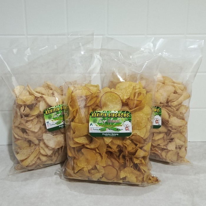

GRATIS ONGKIR Cap Daun, Keripik Singkong 500gr