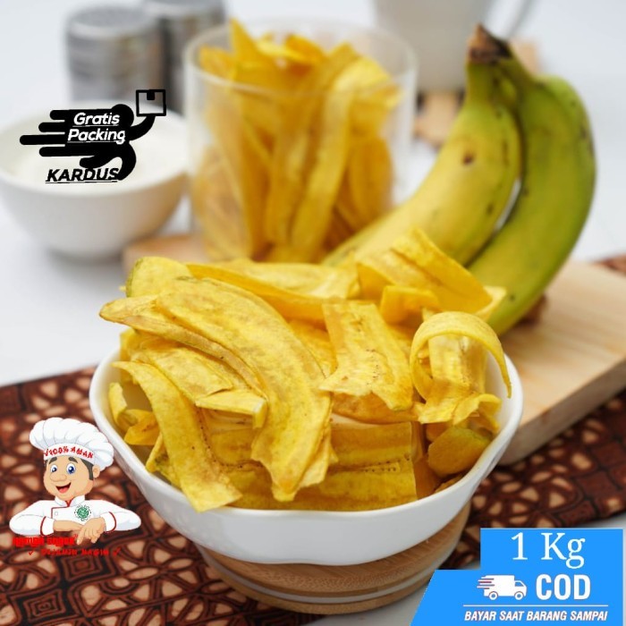 

FREE ONGKIR [1Kg] Keripik Pisang ASIN GURIH / LANTAK SNACK KHAS DAERAH Hamba