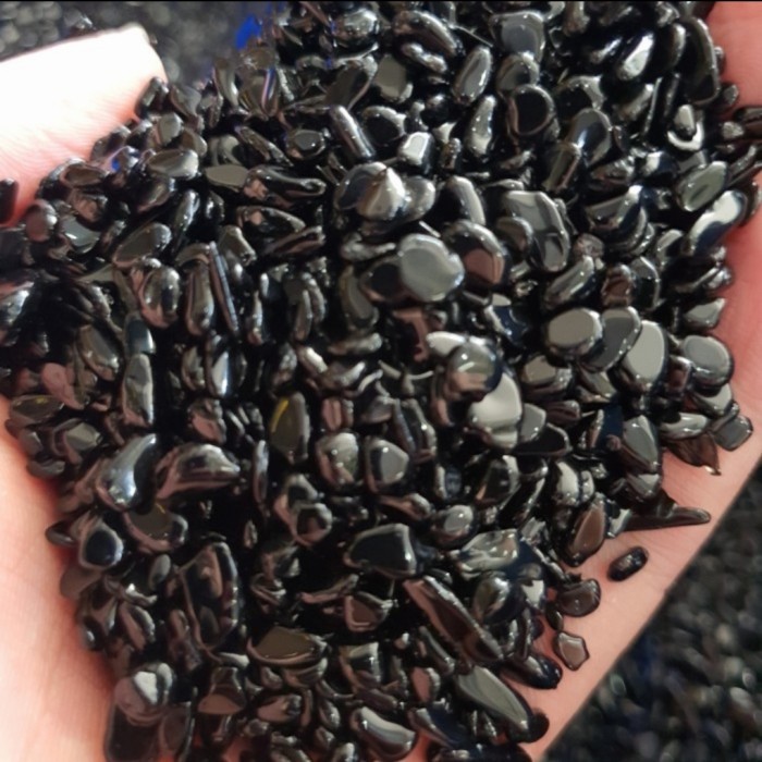 

BOOM SALE Batu Black Obsidian chips/tumbled Top Grade 100grm