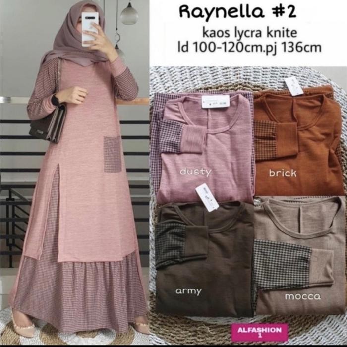 Gas rajut kombinasi kotak 0140 / gas / baju / gas muslim / pakaian kekinian / baju import / tunik /