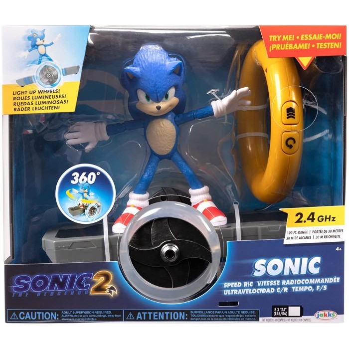 Sonic The Hedgehog Sonic 2 Movie - Sonic Speed RC Vehicle