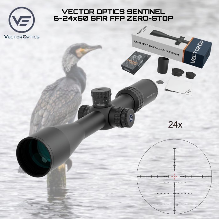 New.. Vector Sentinel 6-24X50 Sfir Ffp Zero-Stop