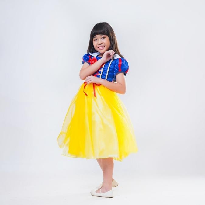 

Dress Baju Costume Kostum Gaun Princess Disney Snow White Putri Salju Original Dan Terpercaya