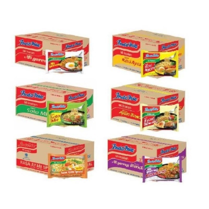 

PROMO / BEST SELLER / Indomie Goreng/Kuah 1 Karton 40 Bungkus & Jumbo isi 24 Bungkus NON COD