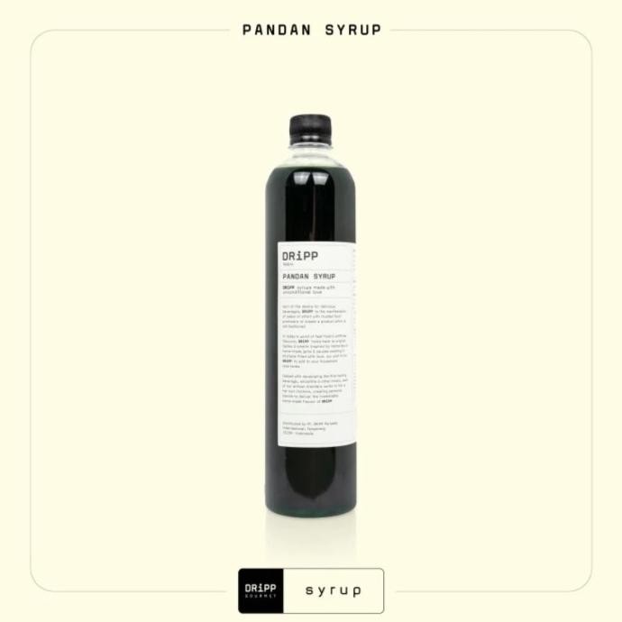 

Dripp Pandan Syrup - Sirup Pandan 760 Ml Original Dan Terpercaya