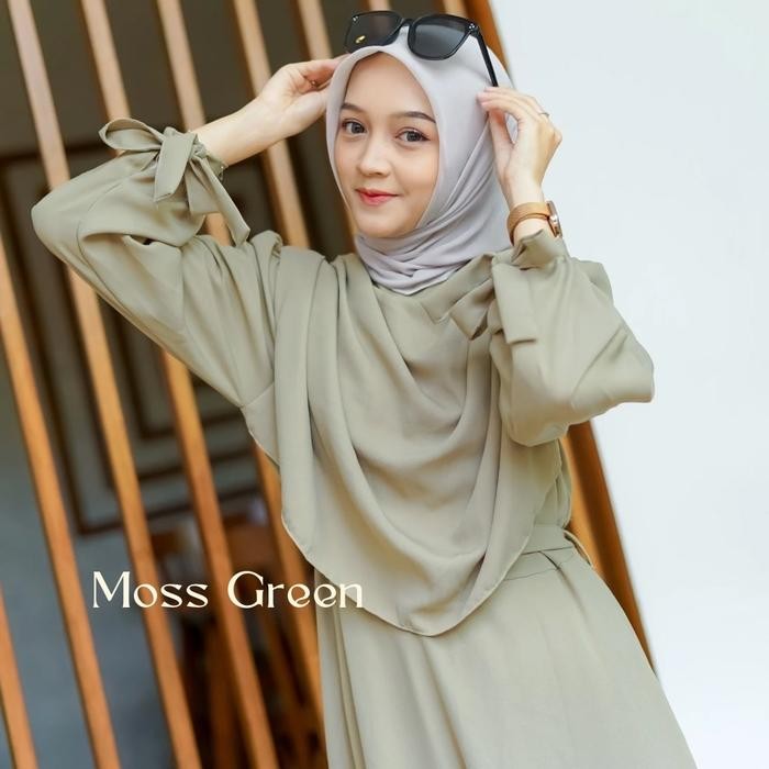 [Myza] Free Hijab Aleena Dress Premium Casual Gamis Muslim Formal Panjang