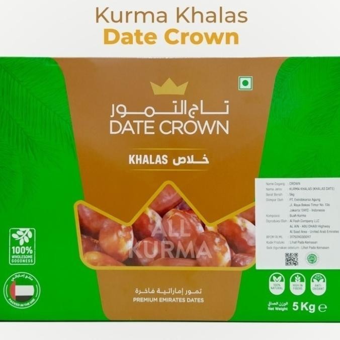 

kurma date crown khalas 5kg premium