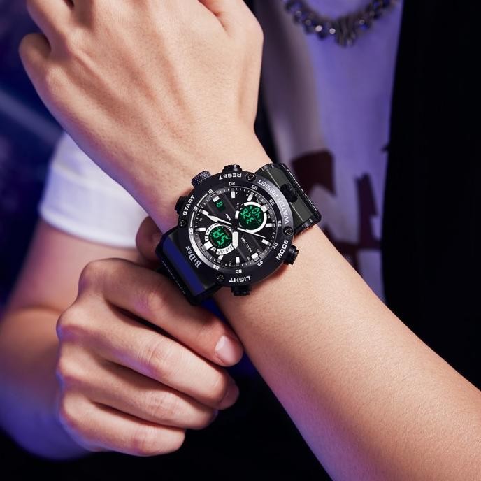 Biden Jam Tangan Pria Original Analog&Digital Multifungsi Militer Jam