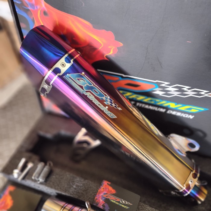TERBARU - Knalpot GP Racing titanium Xmax original