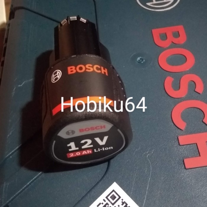 baterai batre bor cordless bosch original 120 li 12v 2.0 ah