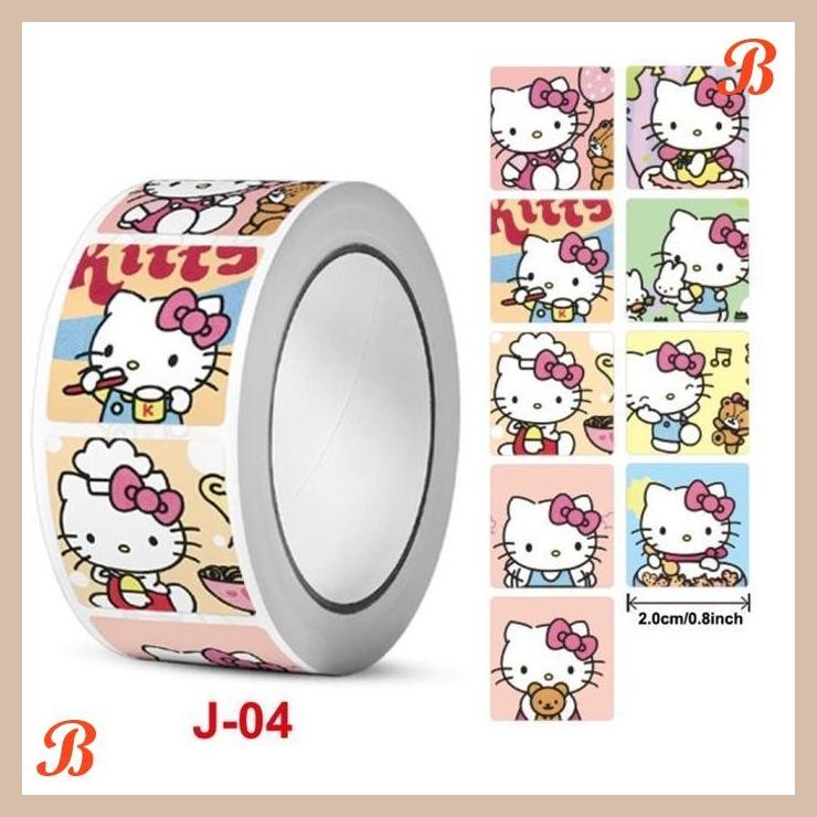 

| KK | 1 ROLL ISI 500PCS STIKER - SANRIO STICKER KUROMI CINNAMOROL KOTAK