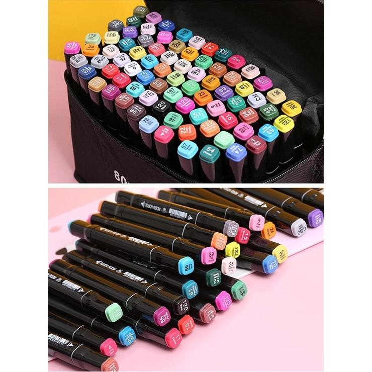

Rt-4 Gu Touchfive 24/36/48/60/80 Warna Sketsa Spidol Umum General Marker Set Animation Markers / Twin Market Set Spidol
