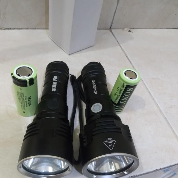 Grosir ( Original) Senter Mx-2008P70 Led Charger Usb Xlm-P70 Batrei 26650