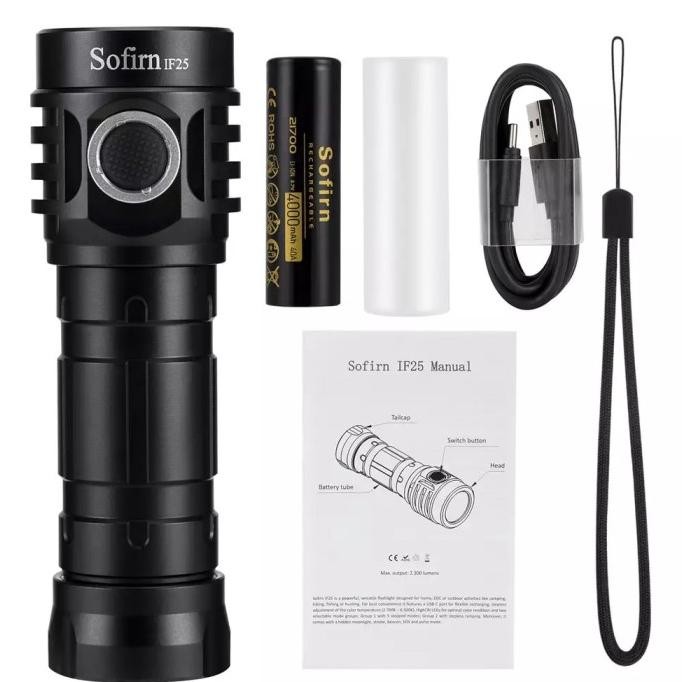 Murah Sofirn If25A Blf Anduril 4 * Sst20 Led 4000Lm Senter Led