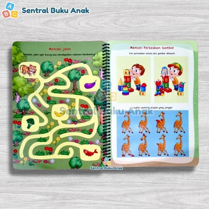 

[Free Spidol] Buku Aktivitas Pertamaku Wipe And Clean - Buku Aktivitas Latihan Kecerdasan Anak