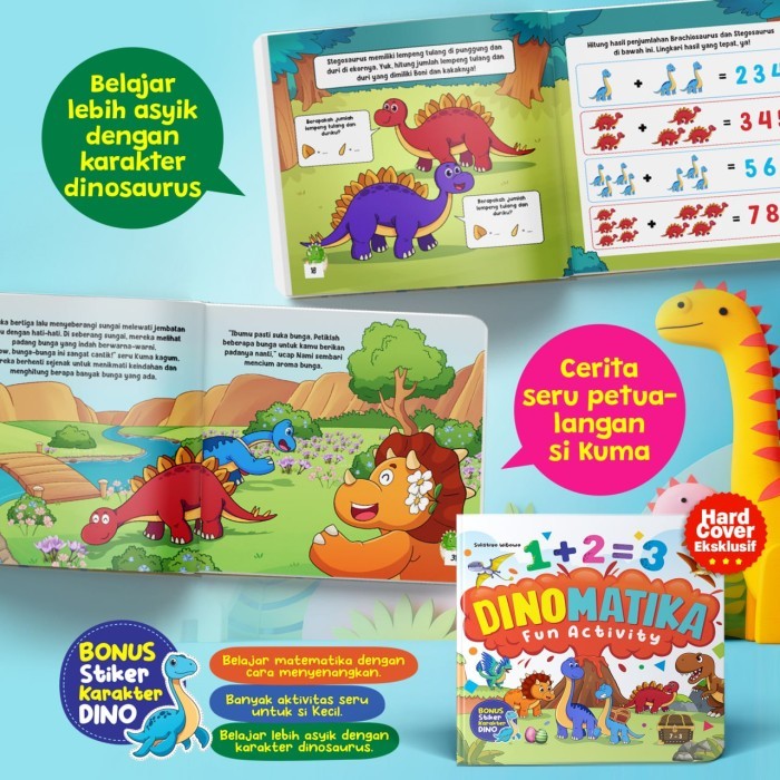 

Dinomatika Fun Activity - Belajar Matematika Dengan Cara Seru - Buku Mtk Mudah