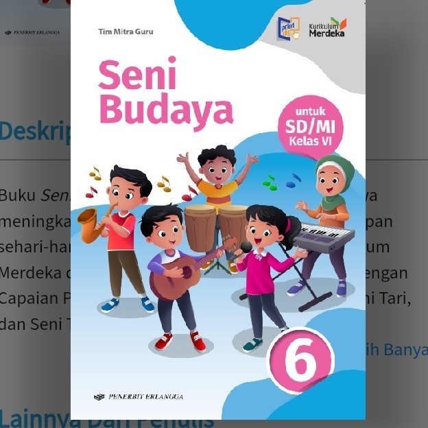 

Seni Budaya Sd Kelas 6 Erlangga Kurikulum Merdeka