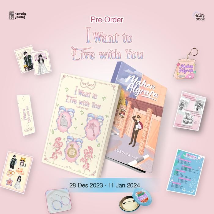 

Novel I Want To Live With You By Kusdina Ain - Rainbook Publishing
