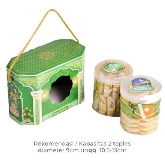 

New Arrival, Box Toples Kue Kering Packaging Idul Fitri Lebaran Hampers Kemasan Ied