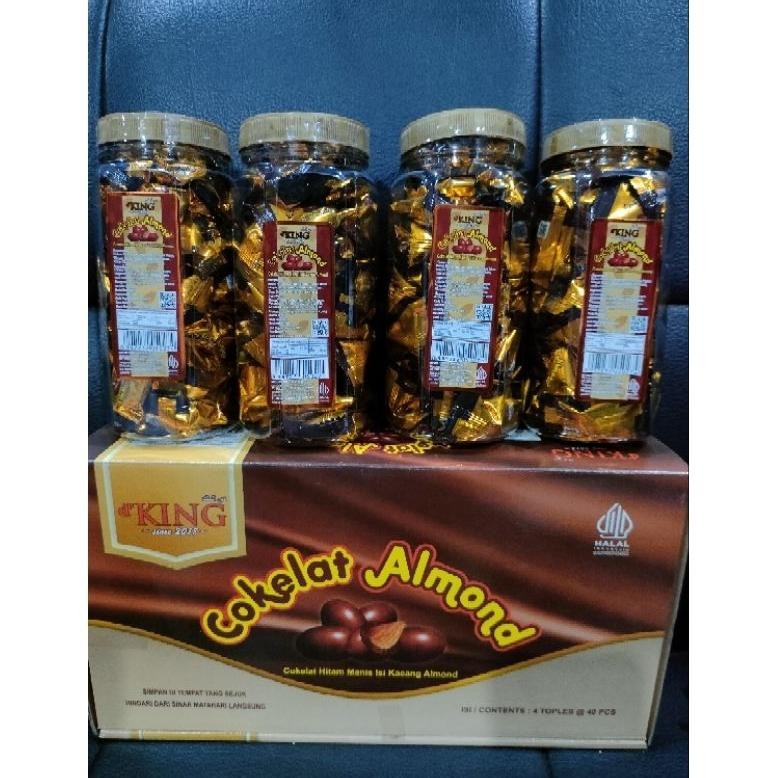 

KU09 1 Toples (Isi 40 Pcs) Coklat Almond d' KING Berkualitas