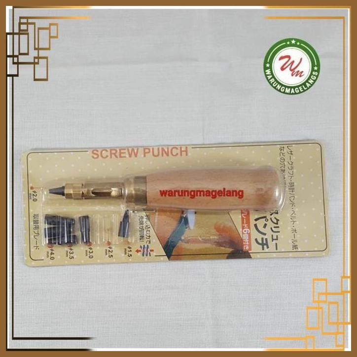 

[WMG] MULTI SIZE HOLE PUNCH FOR LEATHER PEMBOLONG PEMBUAT LUBANG 6 UKURAN