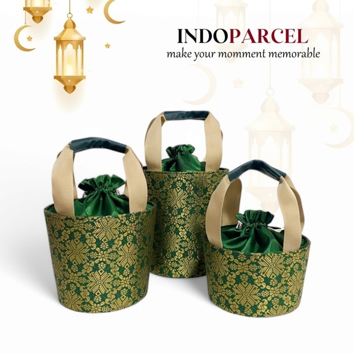 

New! STOCK TERBATAS! INDOPARCEL - TAS PARCEL SONGKET TAS HAMPERS LEBARAN IDUL FITRI TAS SOUVENIR TAS KERANJANG PARCEL TERBARU - Putih S Kecil Idul Fitri